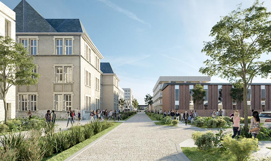 Perspective du programme « Quartier Lizé » à Montigny-lès-Metz (57)